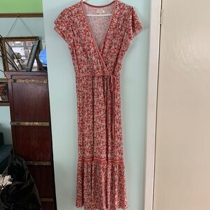 Max Studio floral print dress, size Large